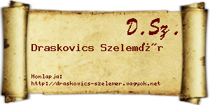 Draskovics Szelemér névjegykártya